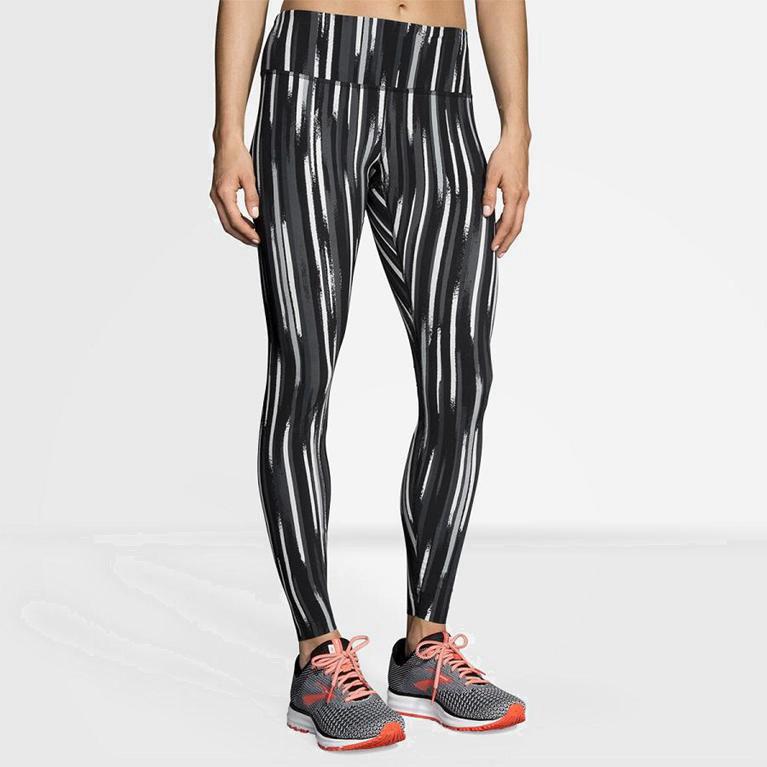 Brooks Ghost Israel - Women's Running Leggings - Grey (24830-HDEY)